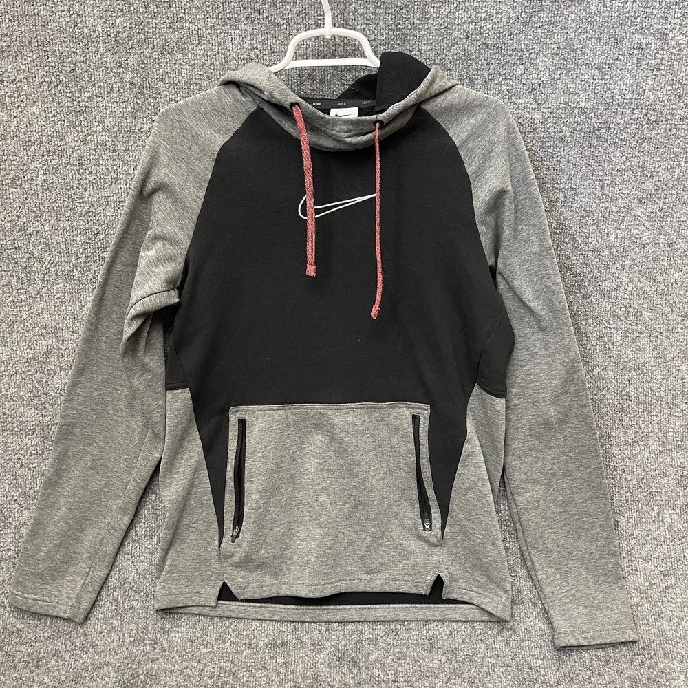 Nike Therma-Fit Pullover Training Hoodie Mens Sz S Gray DD2112